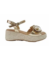Nina Big Girls Mercy Casual Wedge Sandals