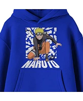 Naruto Boys Youth Shippuden Anime Cartoon Royal Blue Hoodie - Xl