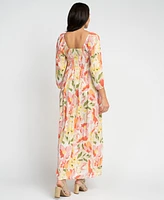 Seraphine Women's Maternity Shirred Maxi Dress