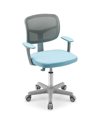 Adjustable Desk Chair with Auto Brake Casters for Kids