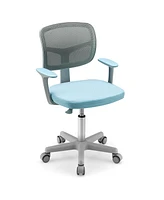 Adjustable Desk Chair with Auto Brake Casters for Kids
