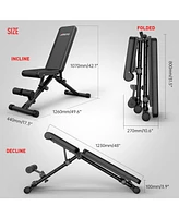 Joroto MD35 Adjustable Weight Bench 8x4x3x2 Positions- 700 Pounds Load Foldable Strength Training Benches for Full Body Workout Bench Press (With Fast