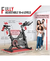 Joroto X2|X2PRO Exercise Bike, X4S Bluetooth Stationary Indoor Cycling Bike with Readable 100 Levels Magnetic Resistance, Plus 12.6 inch Tablet Bracke