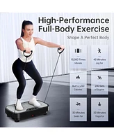 Joroto Vibration Plate Exercise Machine, Vibration Platform Plate for Lymphatic Drainage & Weight Loss, Vibrating Plate Body Shaker Exercise Machine f