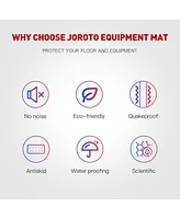 Joroto Exercise Equipment Mat - Treadmill Mat, Exercise Bike Mat, Fitness Mat, Elliptical Mat, Jump Rope Mat, Gym Mat, Rowing Machine Mat (Large