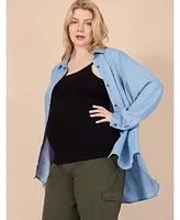 Motherhood Maternity Plus Clip Down Nursing Tank Top Cami - 2 Pack