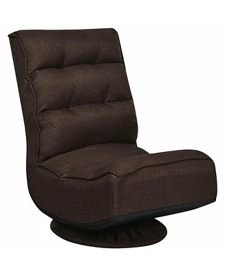 5-Position Folding Floor Gaming Chair