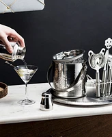 Godinger Hammered Stainless Steel 9-Pc. Barware Set