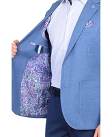 Tailorbyrd Men's Cross Dyed Solid Sportcoat