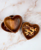 Nambe Eat Your Heart Out Small Bowls 3-Pc. Set