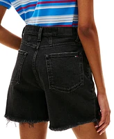 Tommy Jeans Women's Mom Cut-Off Denim Shorts