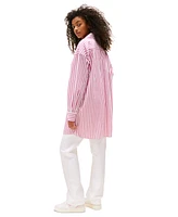 Tommy Jeans Women's Cotton Oversized Mini Shirt Dress