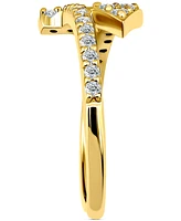 Giani Bernini Cubic Zirconia Arrow Bypass Adjustable Toe Ring Sterling Silver (also 18k Gold-Plated Silver), Exclusively at Macy's