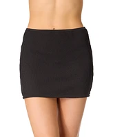 Salt + Cove Juniors' Ribbed Pull-On Cover-Up Skirt