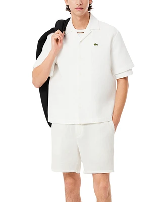 Lacoste Men's Relaxed-Fit Waffle-Fabric Shorts