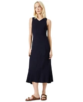 Luxely Women's Textured Midi Dress