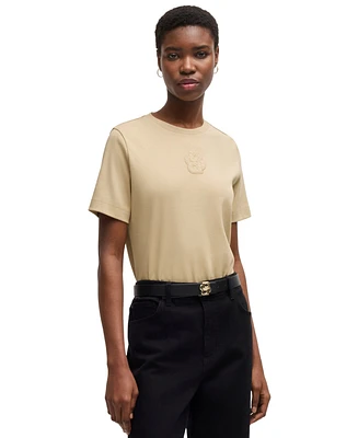Boss by Hugo Women's Monogram Interlock Cotton T-Shirt
