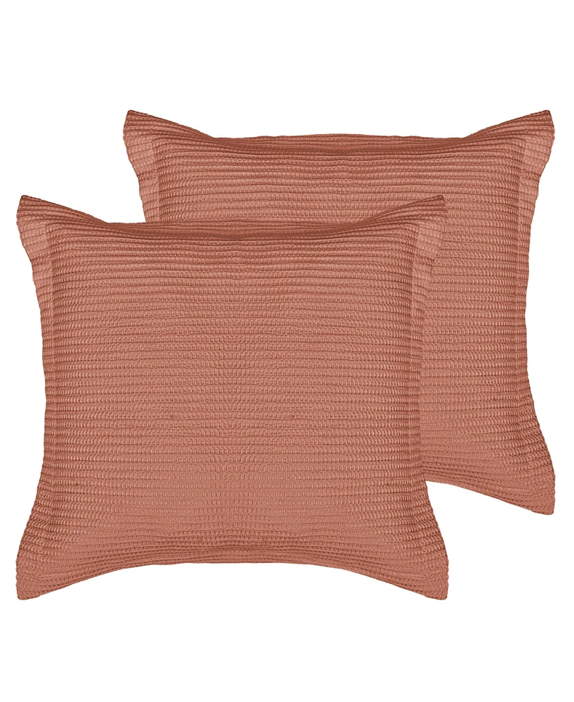 Levtex Cloud Waffle 2-Pc. Sham Set, European
