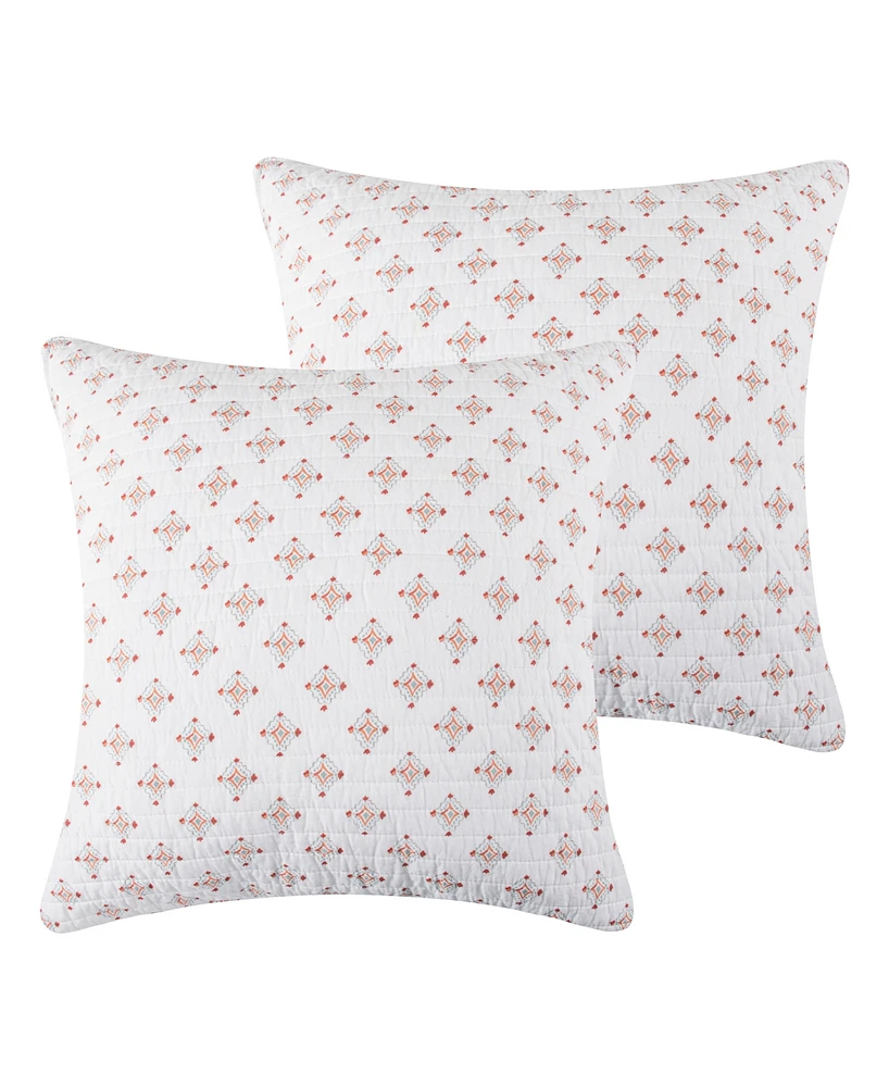 Levtex Bertelli Tile 2-Pc. Sham Set, European