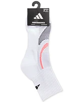 adidas Men's Superlite Performance High Quarter Socks, Pack of 2