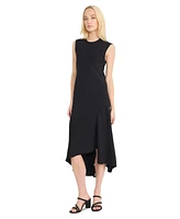 Luxely Women's Asymmetrical Midi Dress