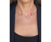 Cubic Zirconia Bezel Tennis Necklace