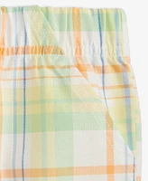 First Impressions Baby Boys Sun Plaid Twill Shorts, Exclusively at Macy's
