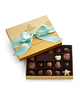 Godiva Assorted Milk Chocolate Gift Box with Aqua Ribbon