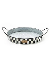 Mackenzie-Childs Spectator Galvanized Serving Trays, Set of 2