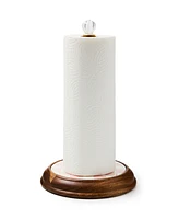 Mackenzie-Childs Rosy Check Wood Paper Towel Holder