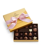 Godiva Gold Ballotin Solid Pink Ribbon