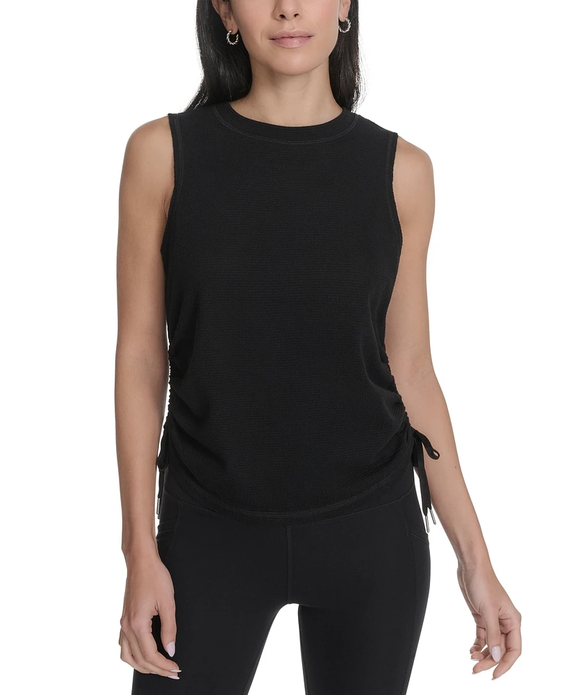 Calvin Klein Performance Women's Ruched Side-Tie Tank Top
