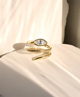 Ettika Marquise Crystal Coiled Ring