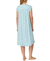 Eileen West Women's Printed Cap-Sleeve Waltz Nightgown