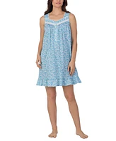 Eileen West Women's Cotton Sleeveless Short Nightgown