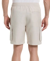 Cubavera Men's 8" Drawstring Linen Cargo Shorts