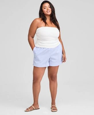 Now This Trendy Plus Size Strapless Tube Top High Rise Boxer Shorts Exclusively At Macys