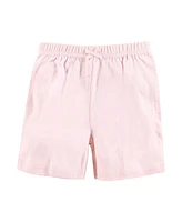 Hudson Baby Girls Shorts Bottoms 4-Pack, Rainbow Stripe, 9-12 Months
