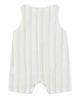 Calvin Klein Baby Boys Striped Gauze Sunsuit