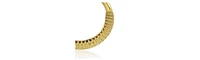 Ribbed Hoop Earrings in Stainless Steel