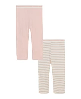 Calvin Klein Baby Girls 2-Pack Combed Pull-Up Pants