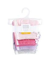 Hudson Baby Girls Shorts Bottoms 4-Pack, Pink Lilac, 9-12 Months