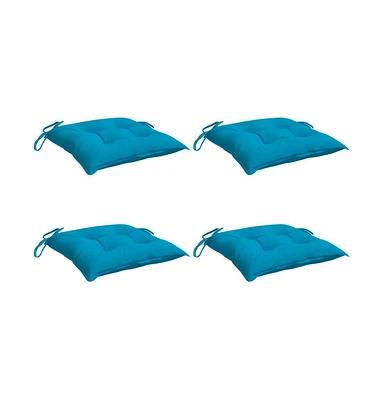 Chair Cushions pcs Light Blue 15.7"x15.7"x2.8" Oxford Fabric