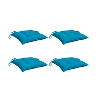 Chair Cushions pcs Light Blue 15.7"x15.7"x2.8" Oxford Fabric