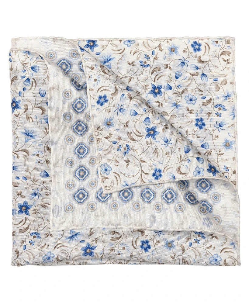 Elizabetta Men's Italo - Double Sided Silk Pocket Square for Men