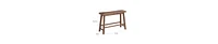 Rubberwood Bench with Saddle Seat – Rectangular Design for Versatile Seating