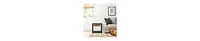 Mango Wood Side Table – Rattan Drawer & Open Shelf Storage