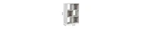Rustic Wooden 6-Cube Organizer with Open Storage Compartments