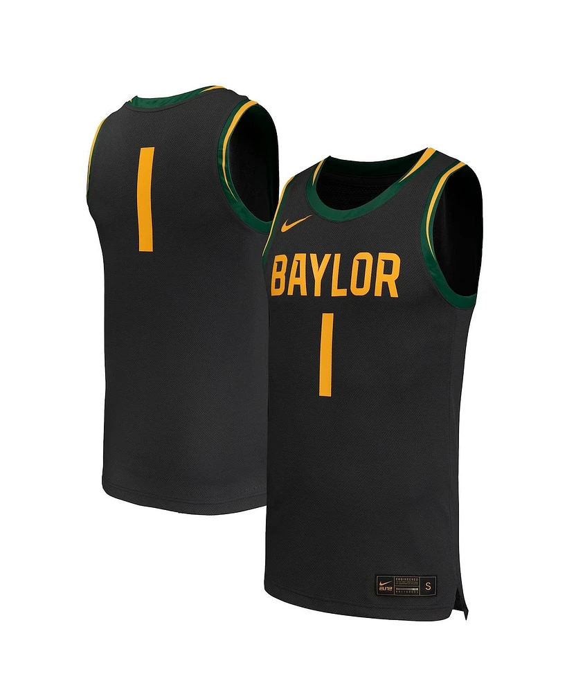 Nike Men's 1 Black Baylor Bears Replica Basketball Jersey