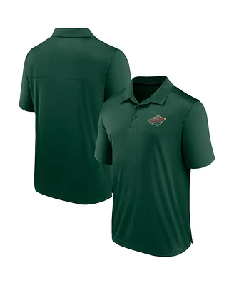 Fanatics Men's Green Minnesota Wild Polo Shirt